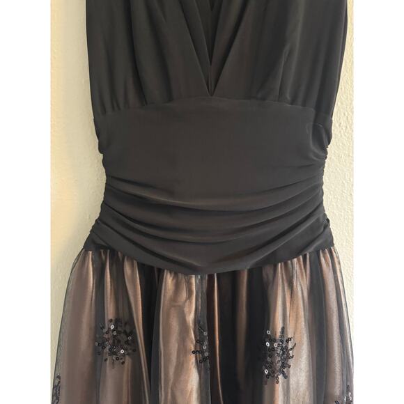 SLNY black evening dress size 8 - Picture 4 of 7